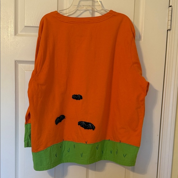 Orange and Green Halloween Sleeve Shirt - Picture 3 of 5